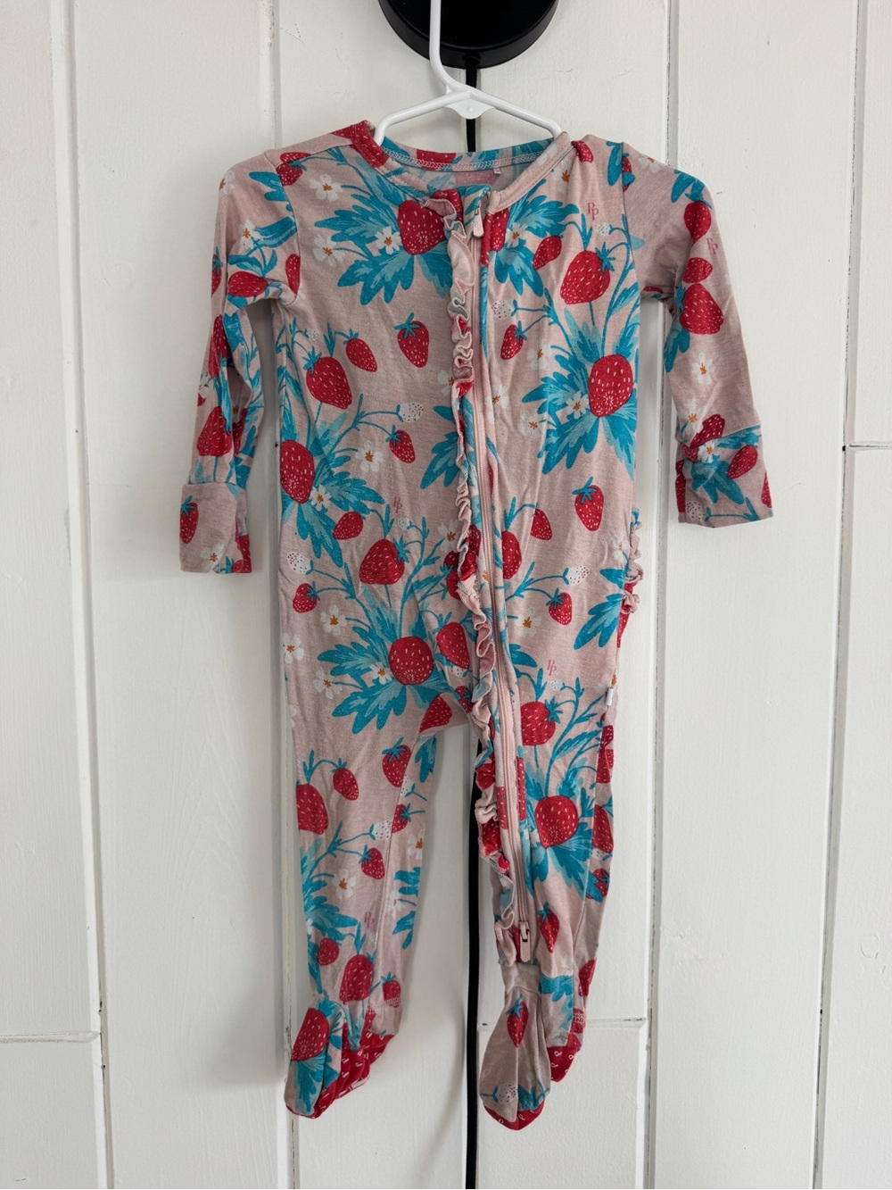 Posh Peanut strawberry bamboo sleeper
